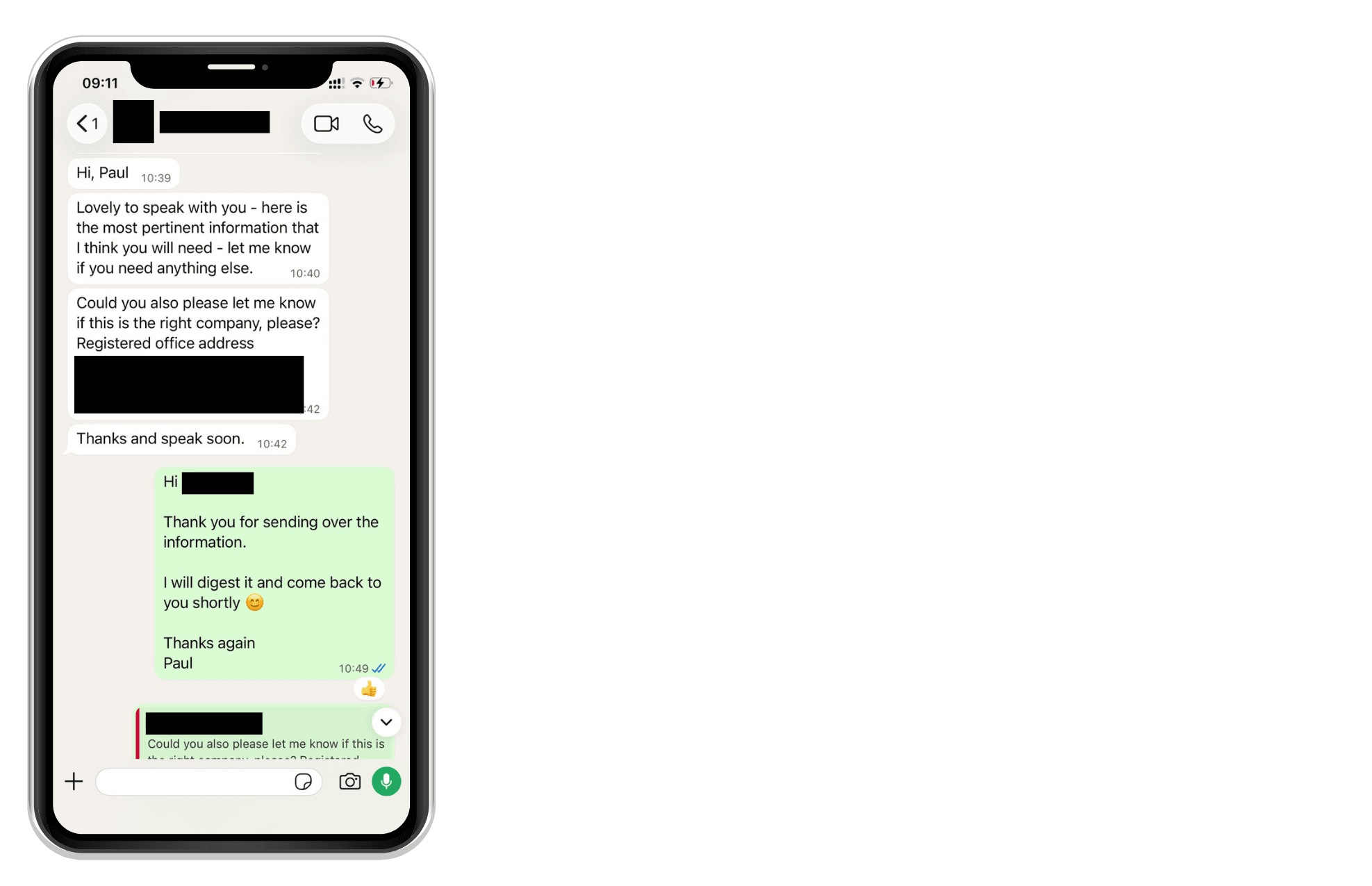 WhatsApp image 2 — The reassurance following the onboarding call WhatsApp image 2 — The reassurance following the onboarding call